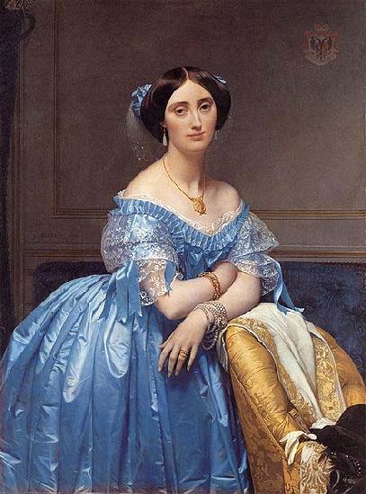 Jean Auguste Dominique Ingres Princesse Albert de Broglie, oil painting image